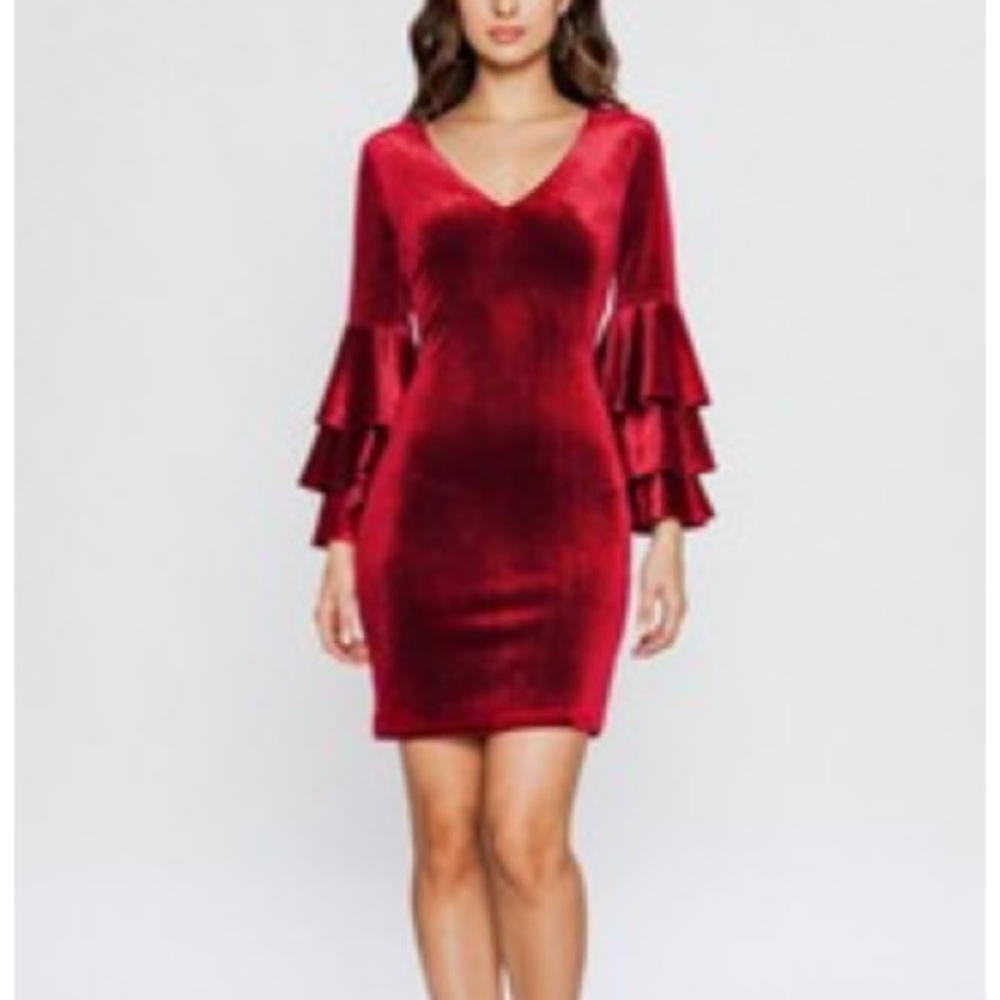Bell sleeve Mini Dress
